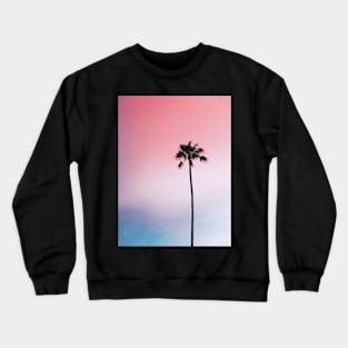 Palm trees, Tropical landscape palms, Sky, Nature print Crewneck Sweatshirt